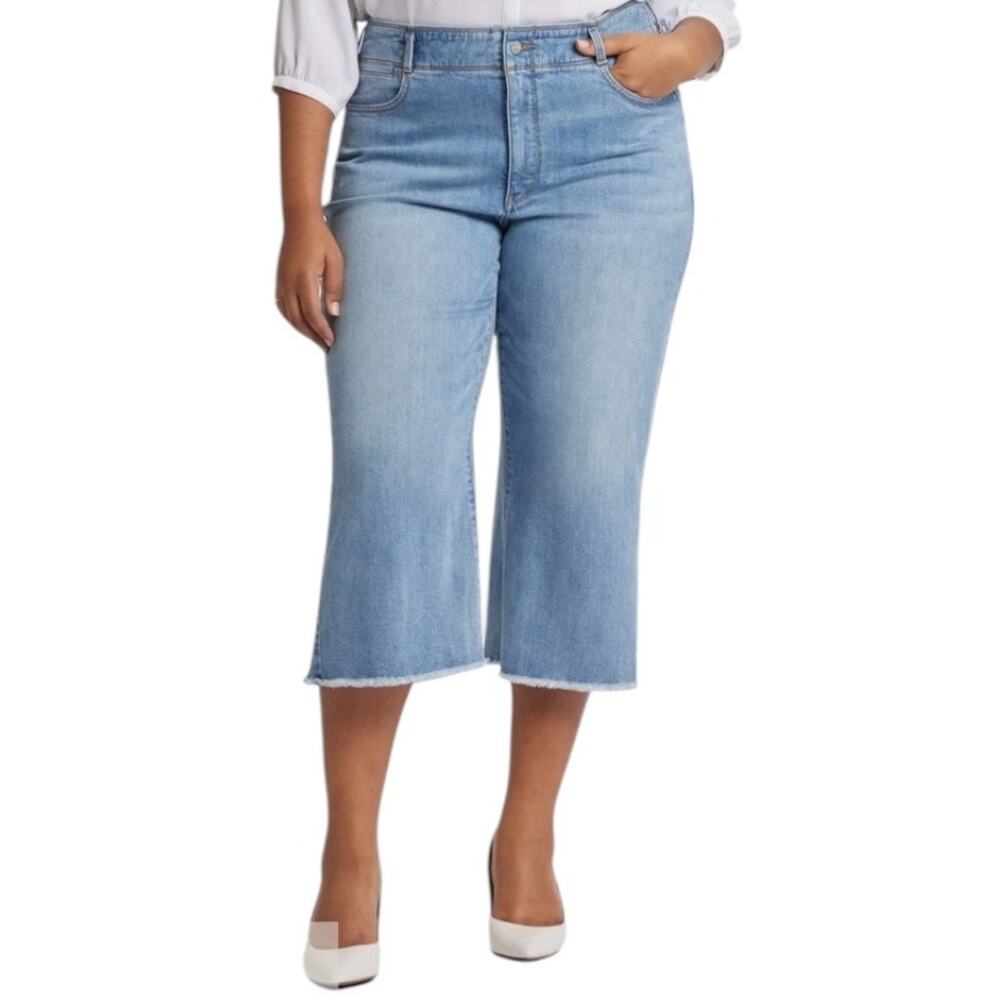 NYDJ Jeans Brigitte Wide leg capri blue size 22W